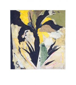 1993 - Iris No 4 - Collage sur papier fort - 46 x 41 cm