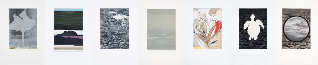 Les clairs-obscurs (série G), 2018 - 2018. Techniques mixtes sur papier fort, 42,5 x 210 cm.